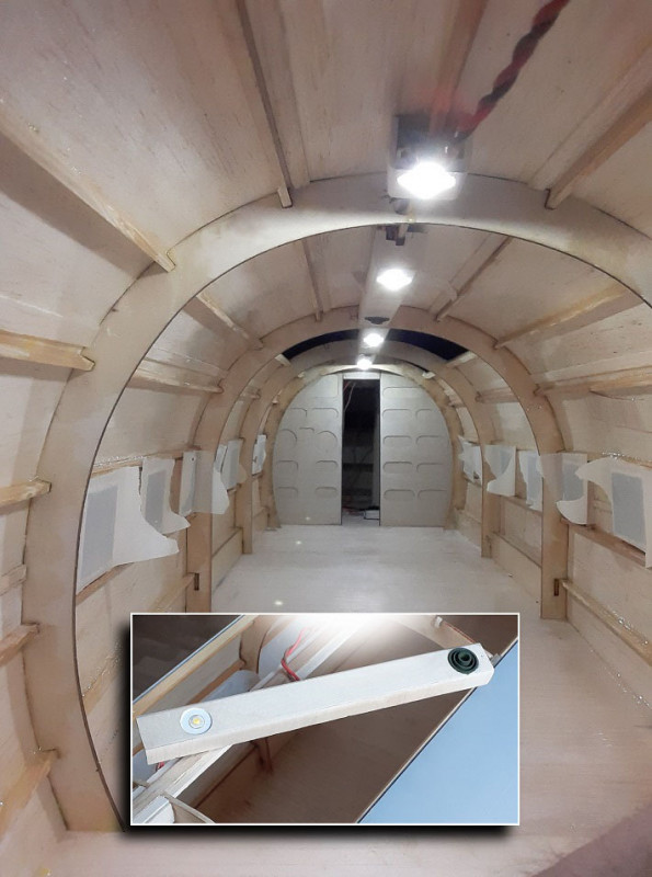 fabrication des goulottes avec insertion de bouches de ventilation