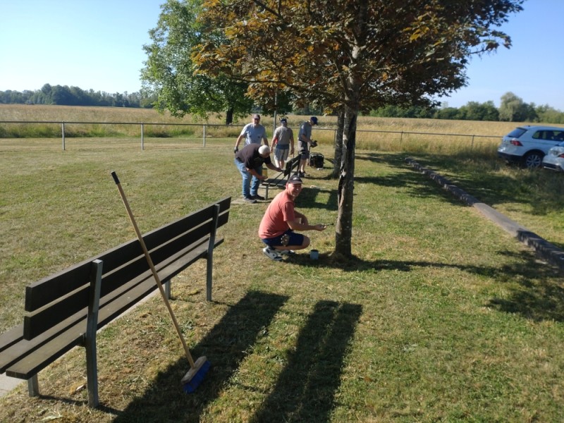 traitements des bancs et des arbres