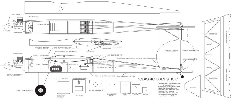 ugly stik fuselage train classique.JPG